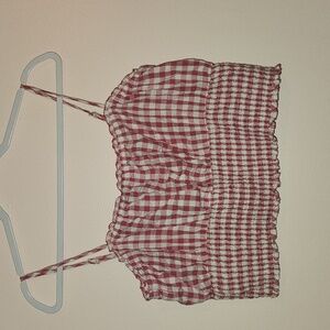 American eagle large red white top